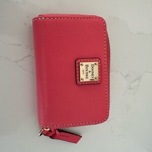 Dooney & Bourke Pink Zip Around Wallet